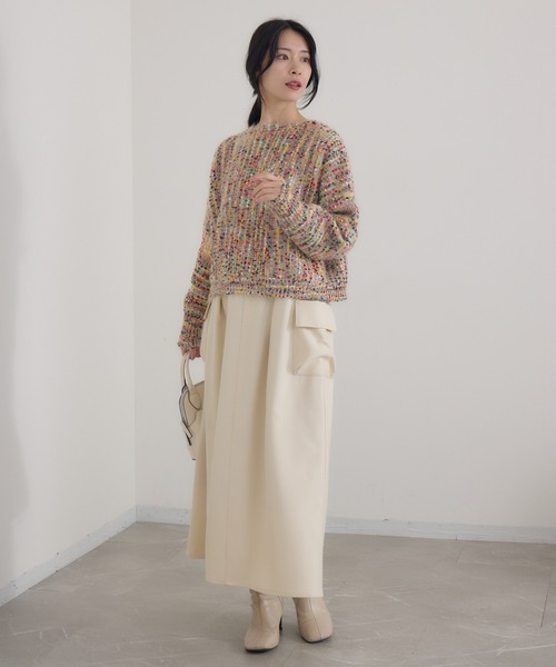 KATHARINE ROSS(キャサリンロス)の「【KATHARINE ROSS】4Gカラーネッププルオーバー(ニット/セーター・レディース・ネイビー/アイボリー・MEDIUM)」の7枚目の写真