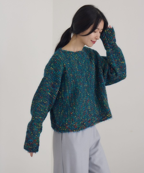 KATHARINE ROSS(キャサリンロス)の「【KATHARINE ROSS】4Gカラーネッププルオーバー(ニット/セーター・レディース・ネイビー/アイボリー・MEDIUM)」の14枚目の写真