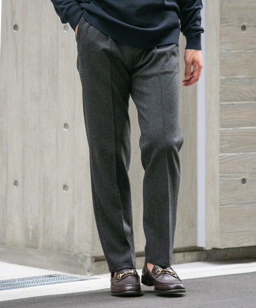 【セール】『WEB限定』ストレッチストレートストライプパンツ（スラックス）｜URBAN RESEARCH ROSSO MEN（アーバンリサーチロッソメン）