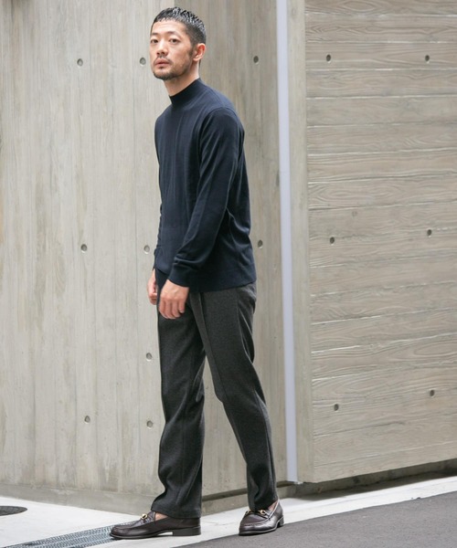 URBAN RESEARCH ROSSO MEN（アーバンリサーチロッソメン）の「『WEB限定』ストレッチストレートストライプパンツ（スラックス・メンズ・ブラック/ブラウン・MEDIUM/LARGE）」の7枚目の写真
