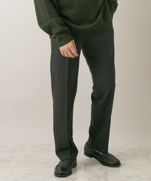 URBAN RESEARCH ROSSO MEN（アーバンリサーチロッソメン）の「『WEB限定』ストレッチストレートストライプパンツ（スラックス・メンズ・ブラック/ブラウン・MEDIUM/LARGE）」の10枚目の写真