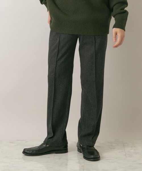 URBAN RESEARCH ROSSO MEN（アーバンリサーチロッソメン）の「『WEB限定』ストレッチストレートストライプパンツ（スラックス・メンズ・ブラック/ブラウン・MEDIUM/LARGE）」の11枚目の写真