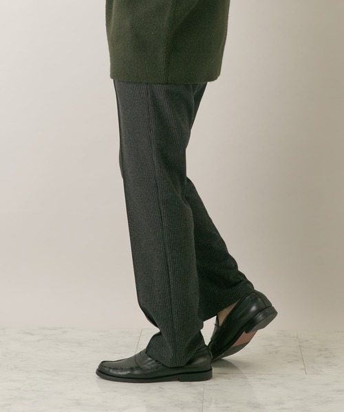 URBAN RESEARCH ROSSO MEN（アーバンリサーチロッソメン）の「『WEB限定』ストレッチストレートストライプパンツ（スラックス・メンズ・ブラック/ブラウン・MEDIUM/LARGE）」の12枚目の写真