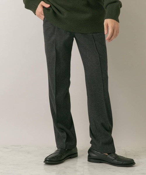 URBAN RESEARCH ROSSO MEN（アーバンリサーチロッソメン）の「『WEB限定』ストレッチストレートストライプパンツ（スラックス・メンズ・ブラック/ブラウン・MEDIUM/LARGE）」の15枚目の写真