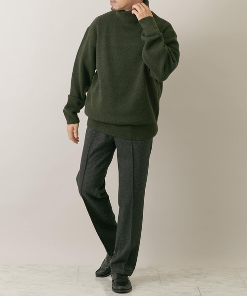 URBAN RESEARCH ROSSO MEN（アーバンリサーチロッソメン）の「『WEB限定』ストレッチストレートストライプパンツ（スラックス・メンズ・ブラック/ブラウン・MEDIUM/LARGE）」の16枚目の写真