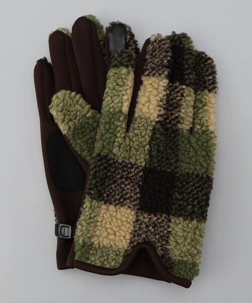 coen（コーエン）の「ボアフリーススマホ対応グローブ（手袋・メンズ・ブラック/ダークブラウン/ネイビー・FREE）」の3枚目の写真