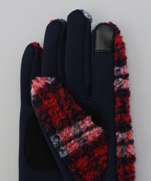 coen（コーエン）の「ボアフリーススマホ対応グローブ（手袋・メンズ・ブラック/ダークブラウン/ネイビー・FREE）」の6枚目の写真