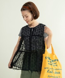 Dot&Stripes CHILD WOMAN | ☆リボンチュール ティアードベスト(シャツ/ブラウス)