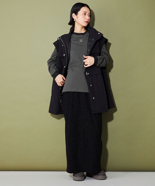 CITEN（シテン）の「＜CITEN＞ロゴリンガーロンT（Tシャツ/カットソー・レディース・ホワイト/ダークグレー/オフホワイト・FREE）」の11枚目の写真