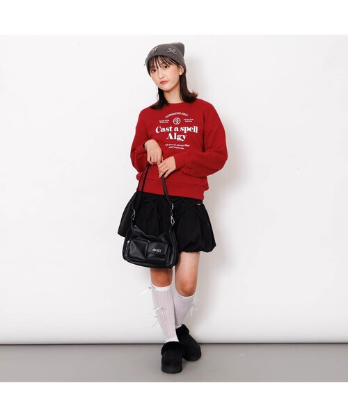 algy（アルジー）の「【あったか】アーチロゴトレーナー（スウェット・キッズ・アイボリー/レッド/ラベンダー/ネイビー・SMALL/MEDIUM/X-SMALL/XX-SMALL/XXX-SMALL）」の7枚目の写真