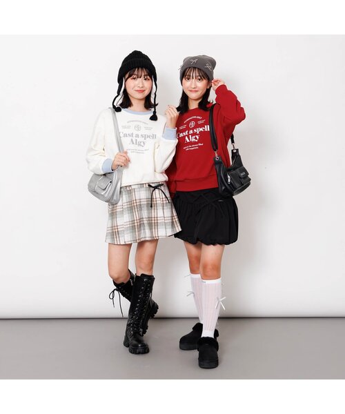 algy（アルジー）の「【あったか】アーチロゴトレーナー（スウェット・キッズ・アイボリー/レッド/ラベンダー/ネイビー・SMALL/MEDIUM/X-SMALL/XX-SMALL/XXX-SMALL）」の9枚目の写真