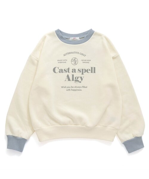 algy（アルジー）の「【あったか】アーチロゴトレーナー（スウェット・キッズ・アイボリー/レッド/ラベンダー/ネイビー・SMALL/MEDIUM/X-SMALL/XX-SMALL/XXX-SMALL）」の10枚目の写真