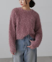 FREE'S MART | ◆ラメフェザークルーネックニット(ニット/セーター)