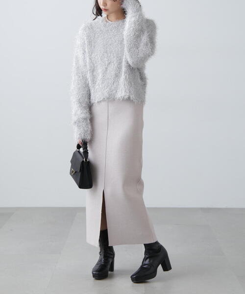 FREE'S MART(フリーズマート)の「◆ラメフェザークルーネックニット(ニット/セーター・レディース・ブルー/ホワイト/ピンク・FREE)」の12枚目の写真