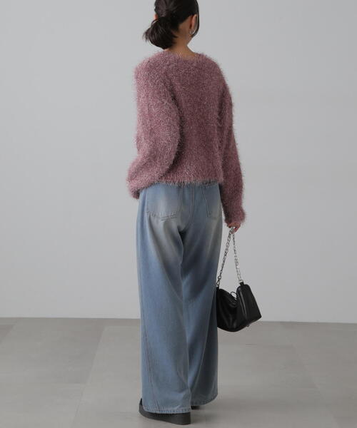 FREE'S MART(フリーズマート)の「◆ラメフェザークルーネックニット(ニット/セーター・レディース・ブルー/ホワイト/ピンク・FREE)」の22枚目の写真