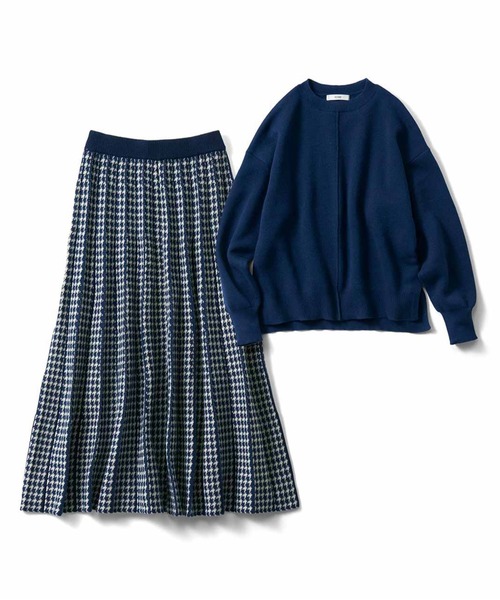 セール】IEDIT 着まわし便利なニットトップス＆ジャカード