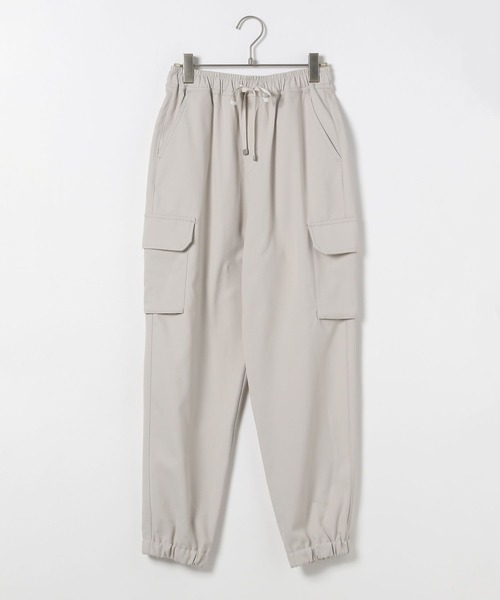 BAYFLOW（ベイフロー）の「[冬もあったか]裏起毛ドロストカーゴパンツ（カーゴパンツ・レディース・カーキ/グレイッシュベージュ/ブラック・MEDIUM/SMALL）」の16枚目の写真