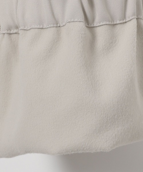 BAYFLOW（ベイフロー）の「[冬もあったか]裏起毛ドロストカーゴパンツ（カーゴパンツ・レディース・カーキ/グレイッシュベージュ/ブラック・MEDIUM/SMALL）」の5枚目の写真