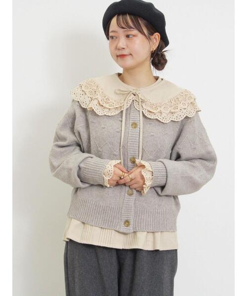 Samansa Mos2（サマンサ モスモス）の「◎求心風ぽこぽこ2WAYニット