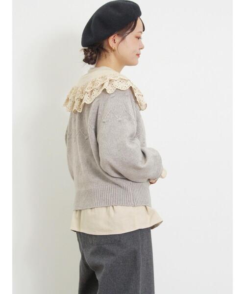 新品rosy monster bouquet bicolor knitグレージュ 新品rosy monster bouquet bicolor knitグレージュ