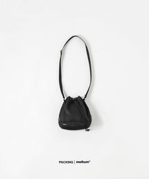 meltum | ×PACKING COMPACT DRAWSTRING BAG(ショルダーバッグ)