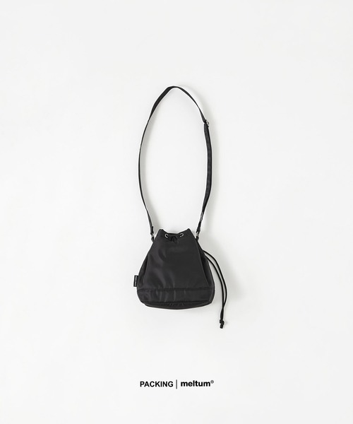 meltum(メルタム)の「×PACKING COMPACT DRAWSTRING BAG(ショルダーバッグ・メンズ・ブラック・FREE)」の10枚目の写真
