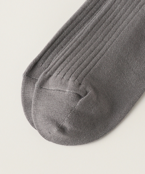 plage（プラージュ）の「les Tendre gizacotton ソックス（ソックス/靴下・レディース・グレー/アイボリー/ホワイト・FREE）」の4枚目の写真