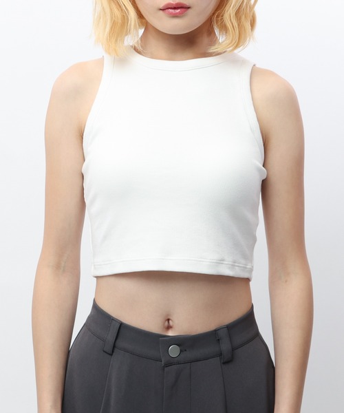 SPIRALGIRL（スパイラルガール）の「アシメタンク（タンクトップ・レディース・ホワイト/ブルー/ブラック/グレー・FREE）」の20枚目の写真