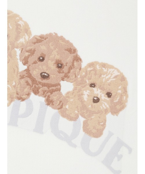 GELATO PIQUE プードル柄ブランケット 75X120cm gelato pique（ジェラートピケ）の「トイプードルジャガード