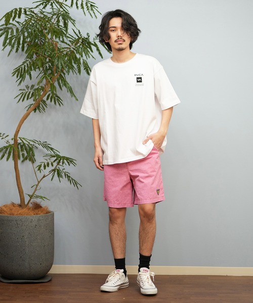 RVCA（ルーカ）の「RVCA/ルーカ 半袖Tシャツ バックプリント BF041-P21（Tシャツ/カットソー・メンズ・ブラック/ライトカーキ/ホワイト・S/M/L）」の8枚目の写真