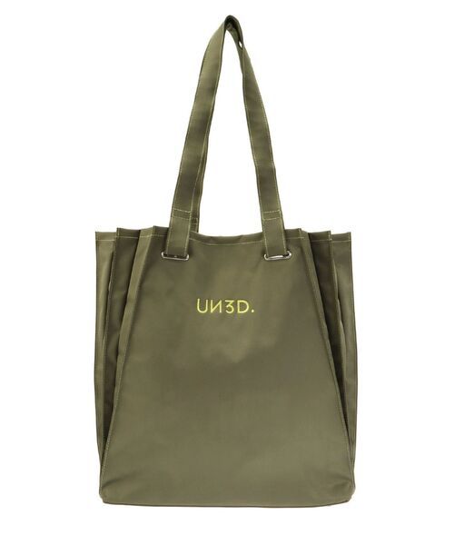 UN3D.（アンスリード）の「POINT COLOR PLEATS TOTE / ポイントカラープリーツトート（トートバッグ・レディース・ベージュ/ブラック/カーキ・FREE）」の14枚目の写真