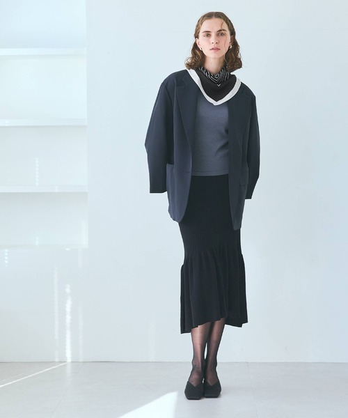 coca（coca）（コカ）の「とろみスカーフ（バンダナ/スカーフ・レディース・ブラック/アイボリー・ONE SIZE）」の20枚目の写真