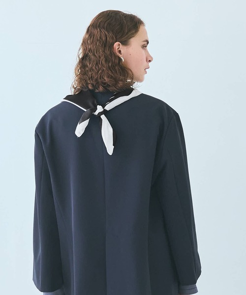 coca（coca）（コカ）の「とろみスカーフ（バンダナ/スカーフ・レディース・ブラック/アイボリー・ONE SIZE）」の21枚目の写真