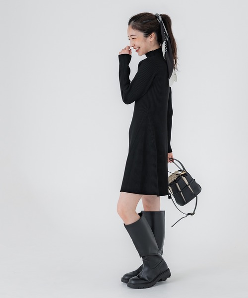 coca（coca）（コカ）の「とろみスカーフ（バンダナ/スカーフ・レディース・ブラック/アイボリー・ONE SIZE）」の17枚目の写真