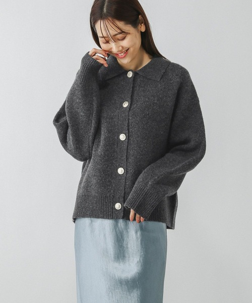 STONE  ダークグレー カーディガン TOWNCRAFT SOLID SHAGGY CARDIGAN(M NAVY): トップス｜URBAN RESEARCH