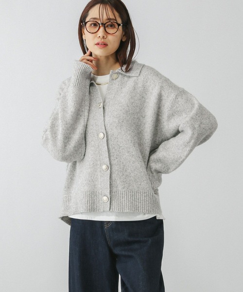 セール】ポロ衿ニットカーディガンプルオーバー/282561（カーディガン