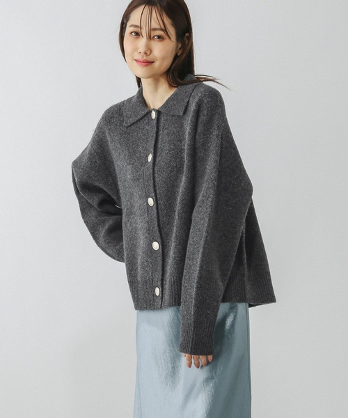 準備中 セール】ポロ衿ニットカーディガンプルオーバー/282561（カーディガン