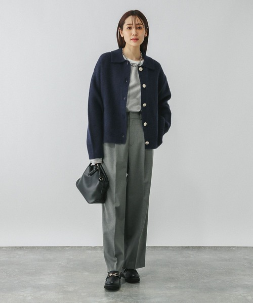 セール】ポロ衿ニットカーディガンプルオーバー/282561（カーディガン