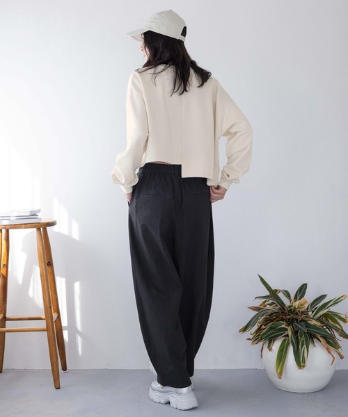 セール】タックボリュームカーブパンツ 287446（スラックス