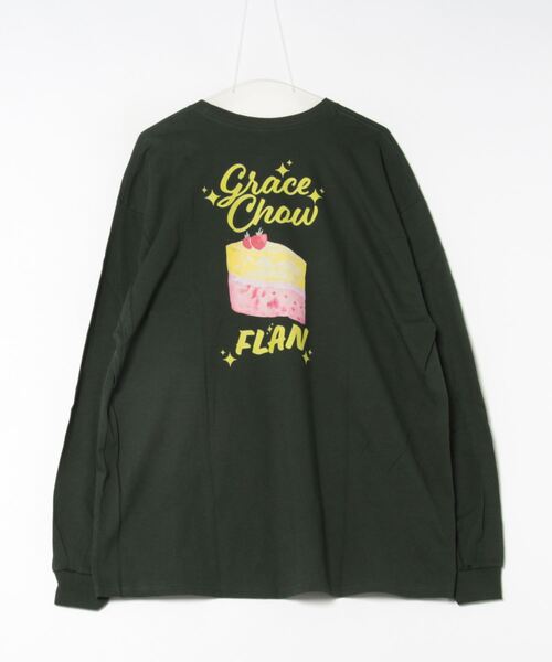 ARCHIVER(アーカイバ)の「●GRACE CHOW FLAN● L/S プリントTシャツ(Tシャツ/カットソー・レディース・オレンジ/グリーン・X-LARGE/LARGE)」の3枚目の写真