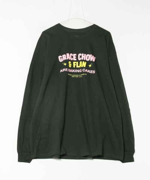 ARCHIVER(アーカイバ)の「●GRACE CHOW FLAN● L/S プリントTシャツ(Tシャツ/カットソー・レディース・オレンジ/グリーン・X-LARGE/LARGE)」の11枚目の写真