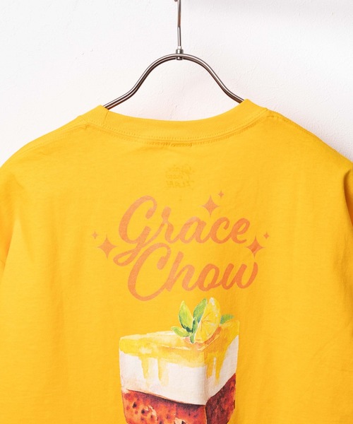 ARCHIVER(アーカイバ)の「●GRACE CHOW FLAN● L/S プリントTシャツ(Tシャツ/カットソー・レディース・オレンジ/グリーン・X-LARGE/LARGE)」の6枚目の写真