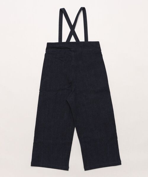 maarook（マルーク）の「速乾ストレッチデニムサロペットパンツ（サロペット/オーバーオール・キッズ・ネイビー・160cm/150cm/140cm）」の2枚目の写真