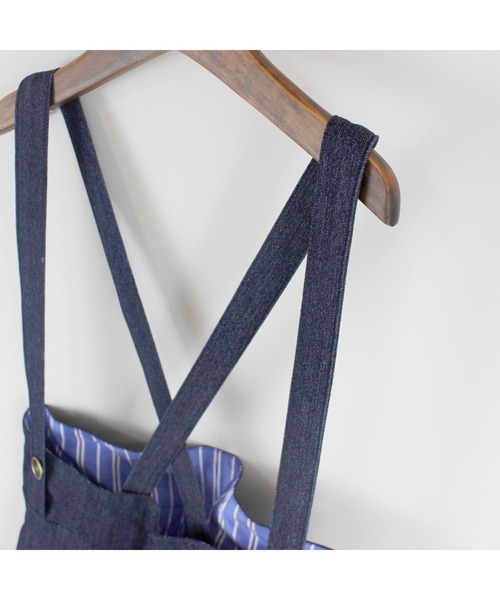 maarook（マルーク）の「速乾ストレッチデニムサロペットパンツ（サロペット/オーバーオール・キッズ・ネイビー・160cm/150cm/140cm）」の17枚目の写真