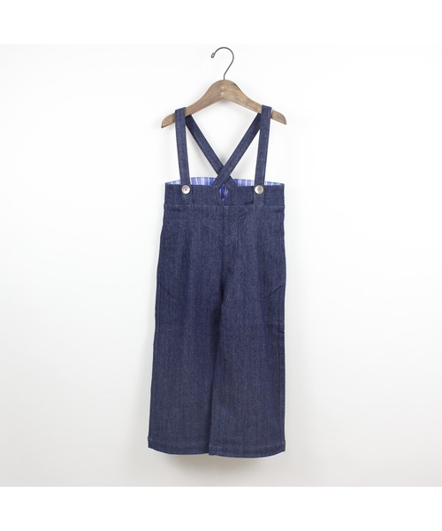 maarook（マルーク）の「速乾ストレッチデニムサロペットパンツ（サロペット/オーバーオール・キッズ・ネイビー・160cm/150cm/140cm）」の10枚目の写真