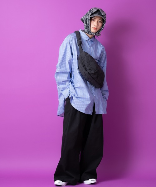 an meets zakka(アンミツザッカ)の「an meets zakka ダイヤキルティングパディングナイロンショルダーバッグ / 肩掛け バナナ バック カバン 鞄 レディース メンズ ユニセックス(ショルダーバッグ・レディース・ベージュ/アイボリー/ブラック・ONESIZE)」の12枚目の写真