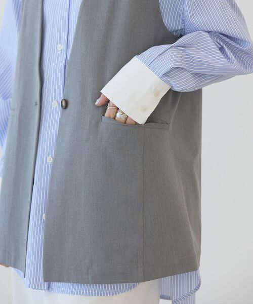 AMERICAN HOLIC(アメリカンホリック)の「Vネックジレ(ベスト・レディース・杢グレー/ブラック・FREE)」の10枚目の写真