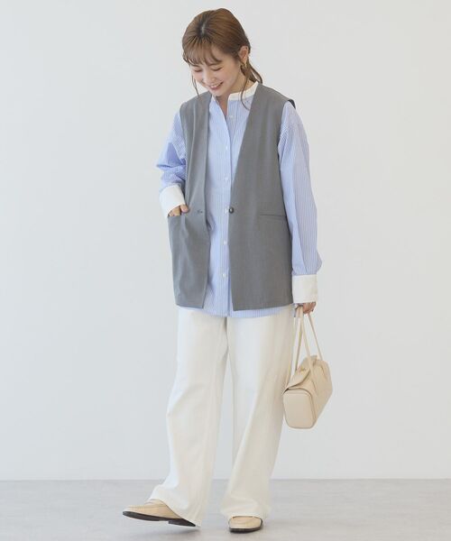 AMERICAN HOLIC(アメリカンホリック)の「Vネックジレ(ベスト・レディース・杢グレー/ブラック・FREE)」の12枚目の写真