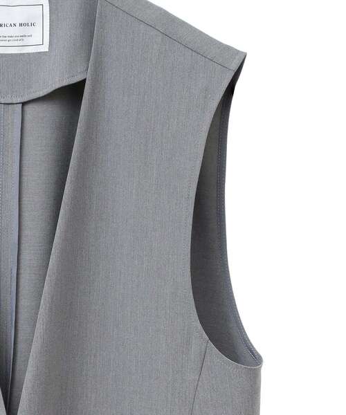 AMERICAN HOLIC(アメリカンホリック)の「Vネックジレ(ベスト・レディース・杢グレー/ブラック・FREE)」の17枚目の写真
