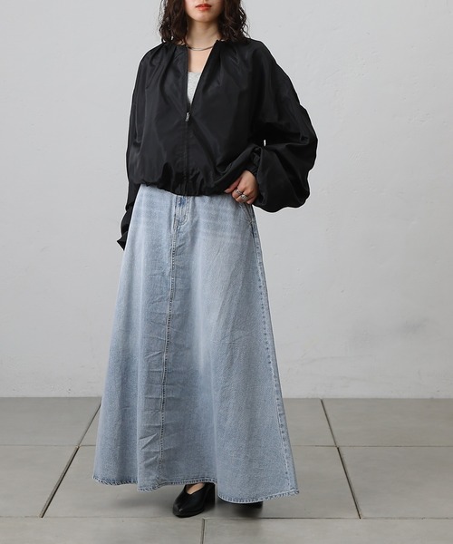 COLONY 2139（コロニートゥーワンスリーナイン）の「袖ギャザーブルゾン（ブルゾン・レディース・アイボリー/ブラック/カーキ・FREE）」の13枚目の写真